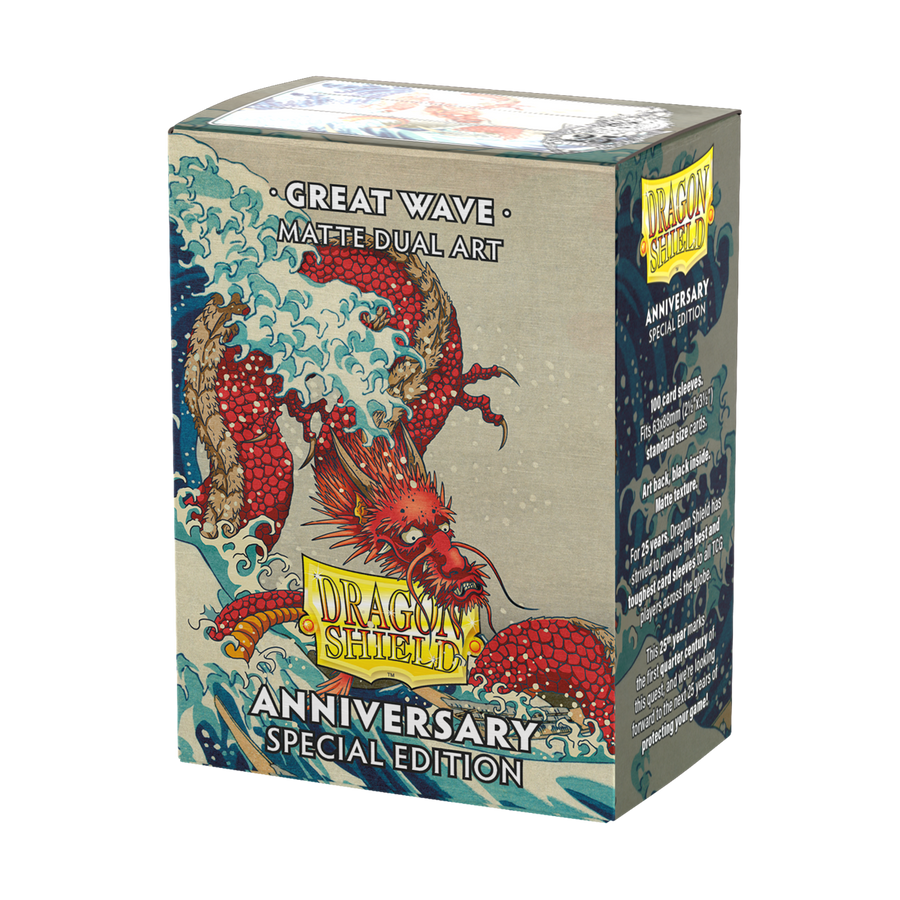 Dragon Shield: Standard 100ct Art Sleeves - Great Wave (Anniversary Special Edition)