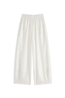 Versatile Loose Wide-leg Cropped Pants For Women