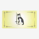 Cat In Armor Playmat
