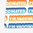 I'm Vaccinated Bubble Pattern Playmat