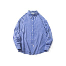 Casual Drop Shoulder Striped Long Sleeve Shirt Men