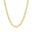 4.6mm 14k Yellow Gold Oval Rolo Chain