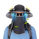 Solar Fan Hat with UPF50+ Sun Protection & Neck Flap