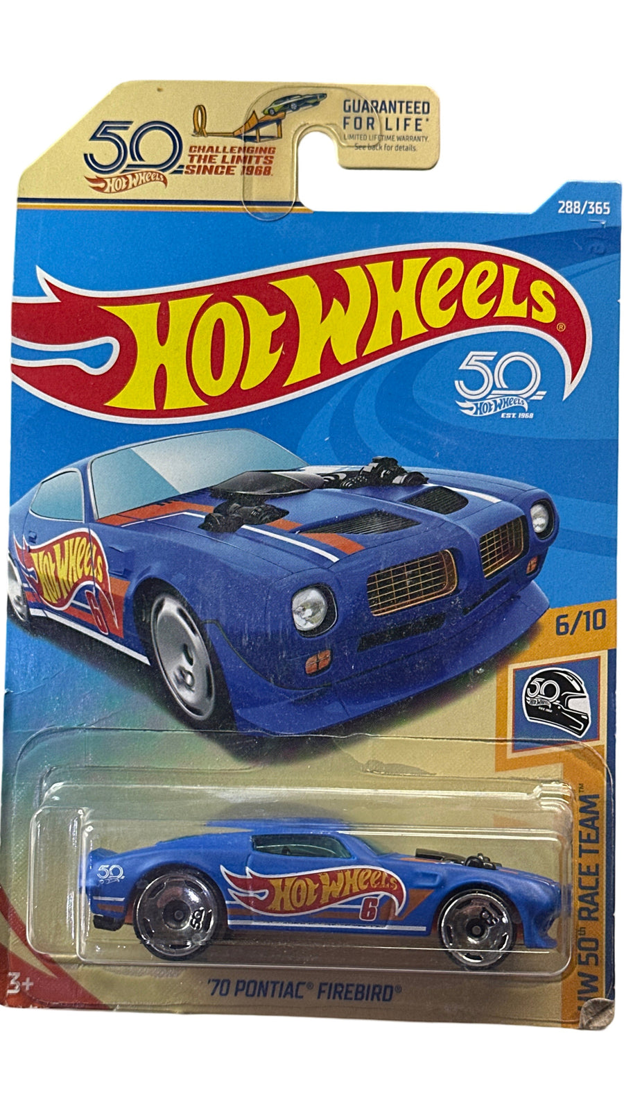 Hot Wheels HW 50 Race Team, Blue '70 Pontiac Firebird 6/10