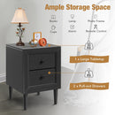 Multipurpose Retro Bedside Nightstand