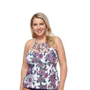 Raisins Curve Trendy Boa Tankini Top Swimsuit
