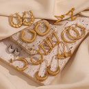 Emani Twist Square Earrings
