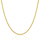 14k Yellow Gold Solid Rope Chain 1.25mm