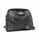 Calvin Klein Clementine Mercury Leather and Celestial Stud Embellished Crossbody