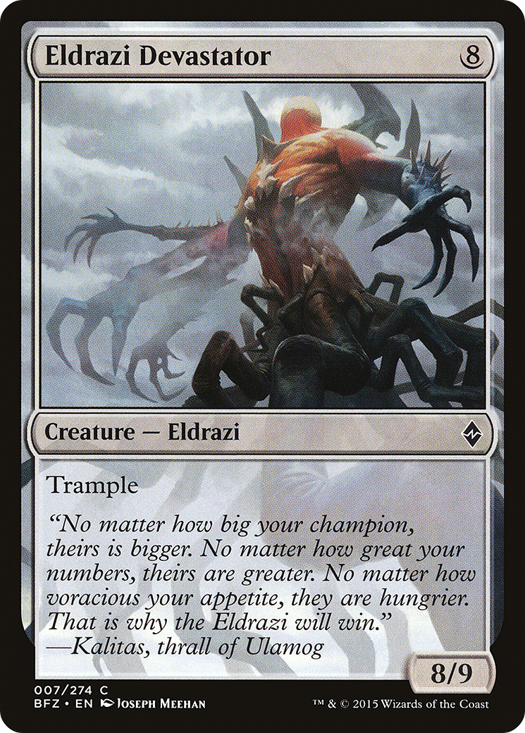 Eldrazi Devastator (BFZ-007) - Battle for Zendikar Foil