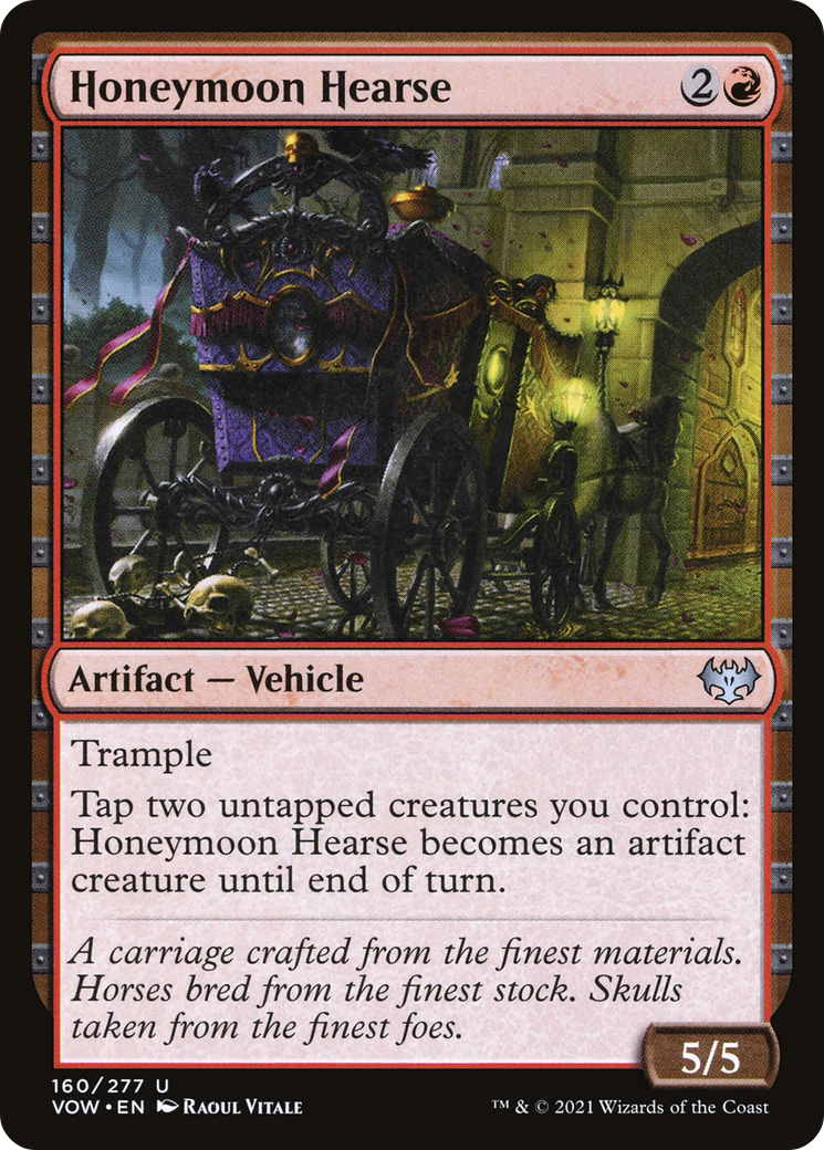 Honeymoon Hearse (VOW-160) - Innistrad: Crimson Vow Foil
