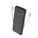 10000mAh Power Bank Portable Charger | Built-In Cables, US Plug, 4 Outputs & 3 Inputs