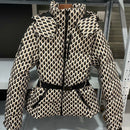 New Multi-color Ski Quilted Hooded Puffer Jacket