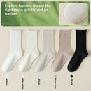 Springsummer Mid-calf Socks For Women Made Of Silk