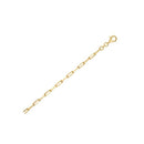 Sterling Silver Gold Plated Paperclip Chain (2.95 mm)