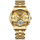 Stainless Steel Men's Tourbillon Quartz Watch
