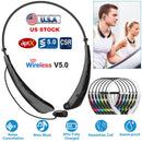 Wireless Neckband Headphones V5.0 Sweat-proof Sport Headsets Earbuds In-Ear Magnetic Neckbands Stereo Earphone Deep Bass Earphone w/Mic