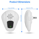 Ultrasonic Pest Repeller 2-Pack for Mosquitoes, Roaches & Rats