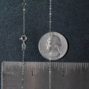 Double Extendable Piatto Chain in 14k White Gold (1.2mm)
