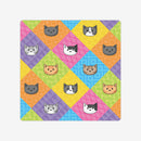 Doodle Cat Pattern Board Game Mat