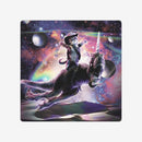 Galaxy Cat On Dinosaur Unicorn in Space Board Game Mat