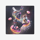 Space Cats Riding Donuts Board Game Mat