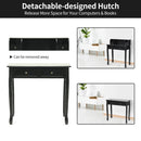 Writing Desk 2-Tier Vanity Desk Computer Desk with 4 Drawers