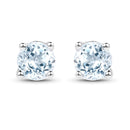 0.64 Carat Genuine Blue Topaz .925 Sterling Silver Earrings