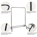 33lbs Loading Garment Racks Freestanding Clothing Racks Clothes Rack Stands Organizer with Bottom Shelf for Dormitory Home
