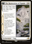 The Restoration of Eiganjo // Architect of Restoration (NEO-442) - Kamigawa: Neon Dynasty: (Extended Art, fandfc, enchantment)