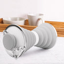 500ML Foldable Silicone Water Bottle Leakproof Portable