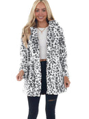 Rabbit Fur Leopard Print Mid-length Clothing Fashionable Jacket