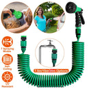 EVA Recoil Garden Hose Flexible Self-coiling Water Hose with 3/4Ó and 1/2Ó Adapter with 7 Spraying Modes for Boat Greenhouse Yard Patio