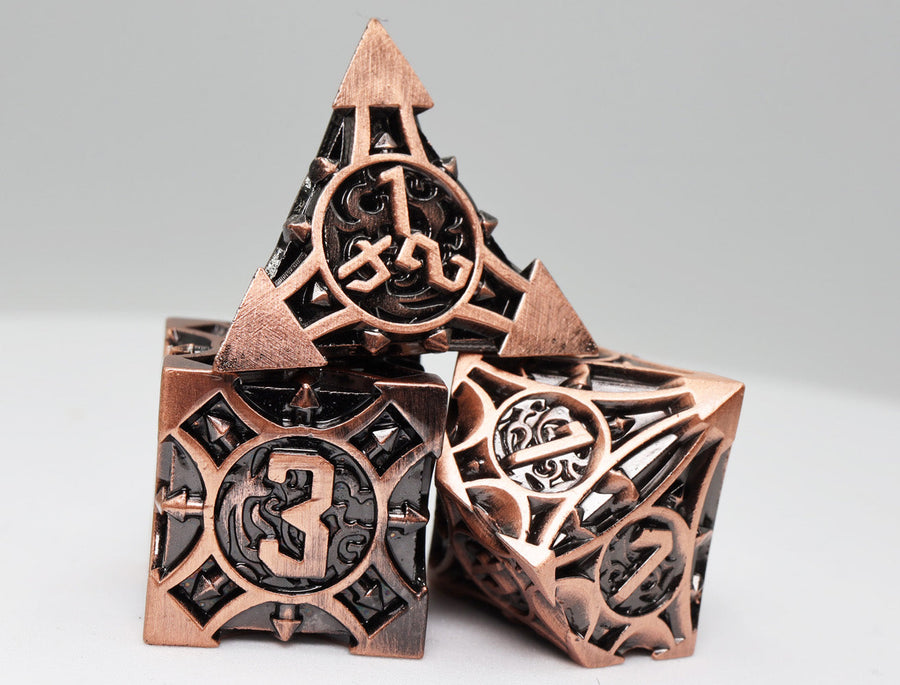 Quiver of Arrows: Copper Arrow - Metal RPG Dice Set