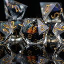 Rainbow Dragon Liquid Core Dice Set