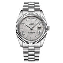 Men's Automatic Stainless Steel Sapphire Calendar Watch
