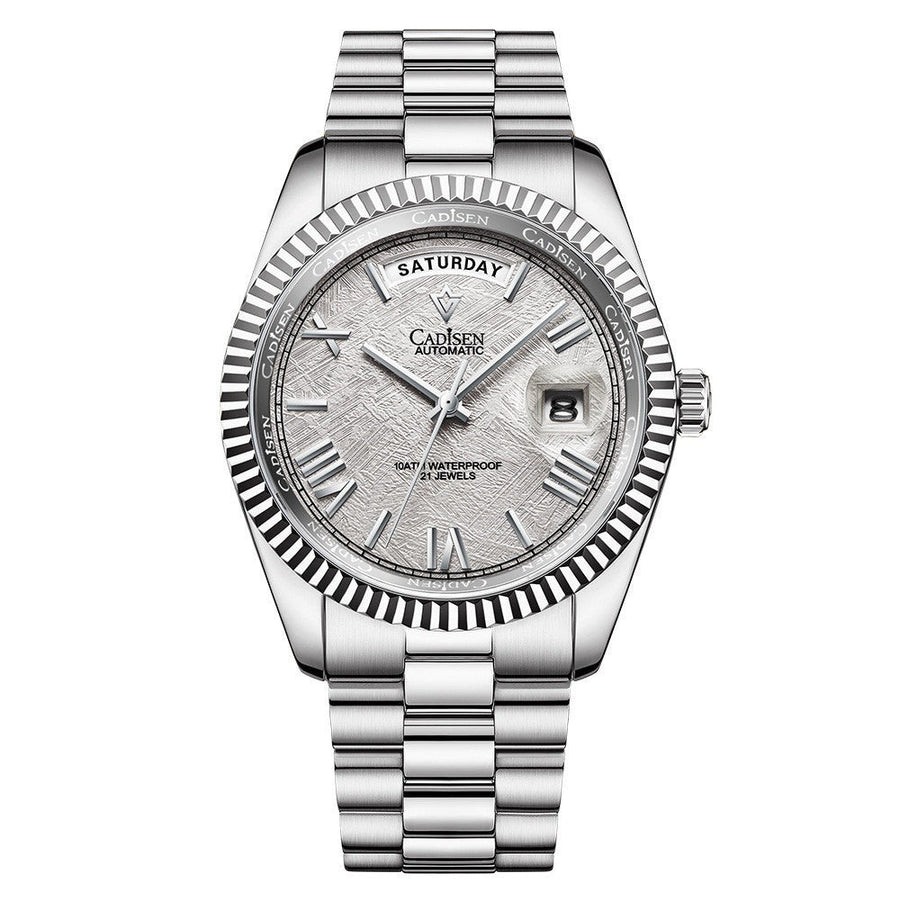 Men's Automatic Stainless Steel Sapphire Calendar Watch