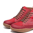 Cat Print Striped Ankle Sneakers