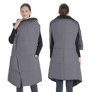 USB Heated Blanket Electric Heated Poncho Shawl Wrap Throw with Zipper Arm Holes Pocket 3 Heating Levels 6 Zones Dual Switch 5V/2A Machine Washable fo