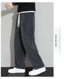 Winter Men's Cashmere Straight Wide-leg Pants