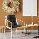 Rocking Chair Cushion 2 Pieces Back Seat Sets with Non-Slip Ties Polyester Fiber Filling _x000B__x000B_Comfortable for Indoor Home Office Car