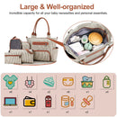 GBruno 8Pcs Baby Nappy Diaper Bags Set