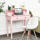 Writing Desk 2-Tier Vanity Desk Computer Desk with 4 Drawers