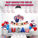 4th of July Decorations Set - 57 Piece Patriotic Party Kit