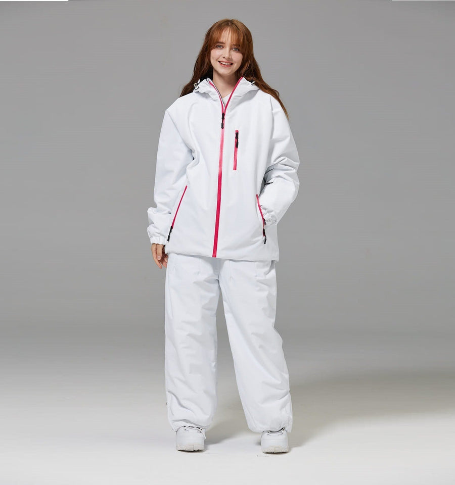 Unisex Windproof And Waterproof Loose-fitting Fashionable Ski Suit Set