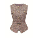 Waist-Cinching Belted Cardigan Vest