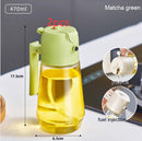 470ml Olive Oil Sprayer Dispenser 2-in-1 Glass Bottle
