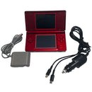 Red Crimson & Black Nintendo DS Lite (New Screens and Outer Case)