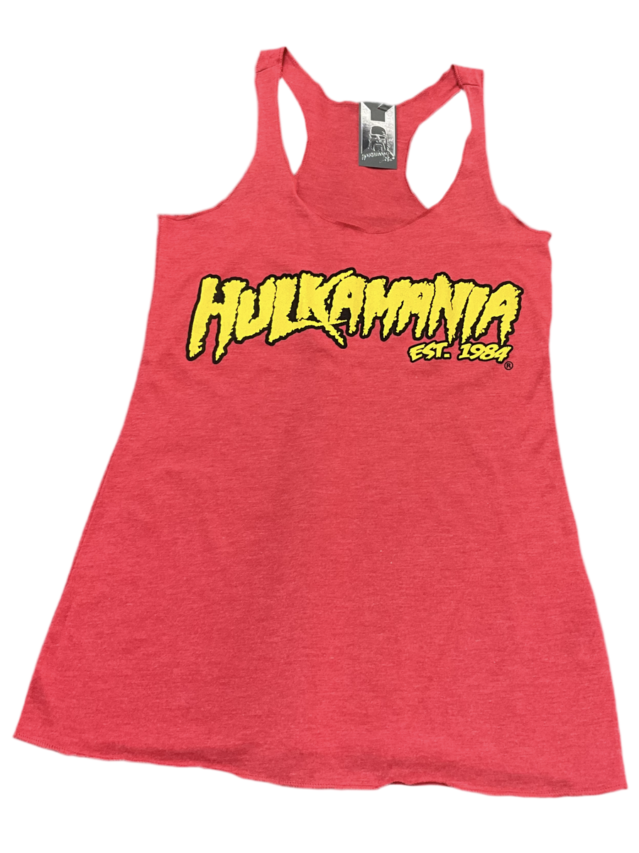 Womens Vintage Red Hulkamania Tank Top