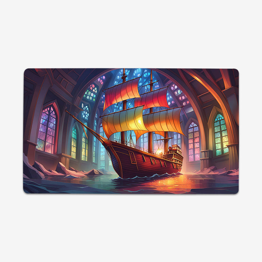 Stained Glass Ship Playmat